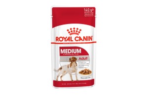 Корм консервированный  Royal Canin Medium Adult для взрослых собак средних размеров (весом от 11 до 25 кг) в возрасте от 12 месяцев до 10 лет, 0,14 кг