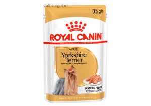 Влажный корм  Royal Canin Yorkshere Terrier Adult для взрослых и стареющих собак породы йоркширский терьер старше 10 месяцев (паштет) 0,085 кг