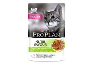 Влажный корм Purina ProPlan для кошек  деликат в ассортименте пауч 85 г
