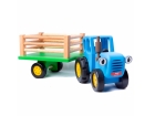 Деревянная машинка  «Синий трактор»