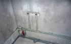 Штробление стен под укладку труб (кирпич, бетон)