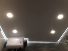 Натяжной потолок с подсветкой по периметру недорогой