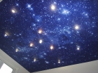 Натяжной потолок звездное небо с мерцанием